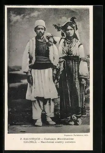 AK Salonique, Costumes Macedoniens