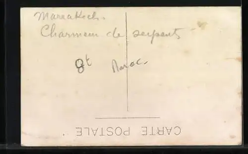 AK Marrakesch, Schlangenbeschwörer mit Publikum