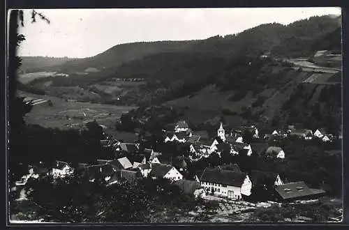 AK Hopfau, Gesamtansicht mit Umgebung aus der Vogelschau