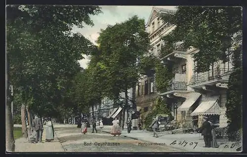 AK Bad Oeynhausen, Herforderstrasse mit Hotel Kaiserhof