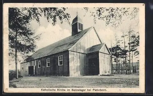 AK Paderborn, Sennelager, Katholische Kirche, Baracke