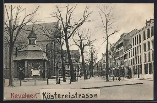 AK Kevelaer, Küstereistrasse, Ecke mit Turmhäuschen