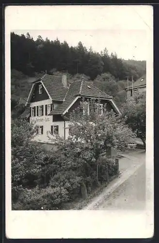 Foto-AK Ernstmühl, Cafe-Pension Lutz