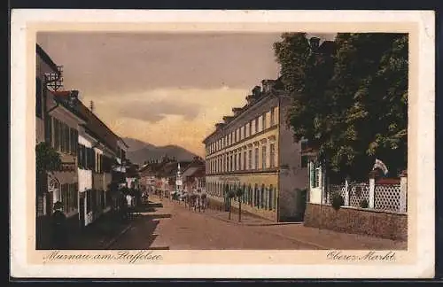 AK Murnau am Staffelsee, Strasse am Oberen Markt