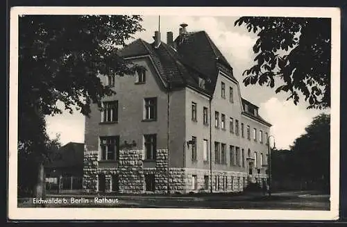 AK Eichwalde, Strassenpartie am Rathaus