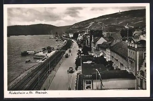 AK Rüdesheim a. Rh., Rheinstrasse