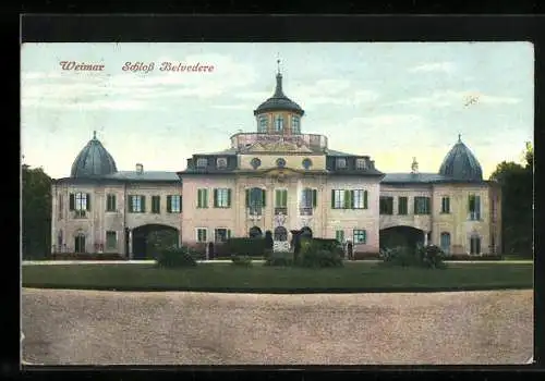 AK Weimar, Schloss Belvedere