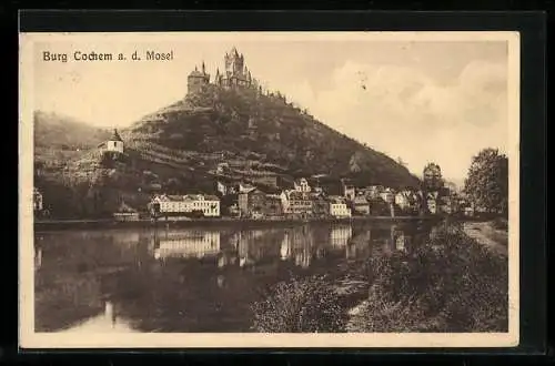 AK Cochem a. d. Mosel, Blick zur Burg