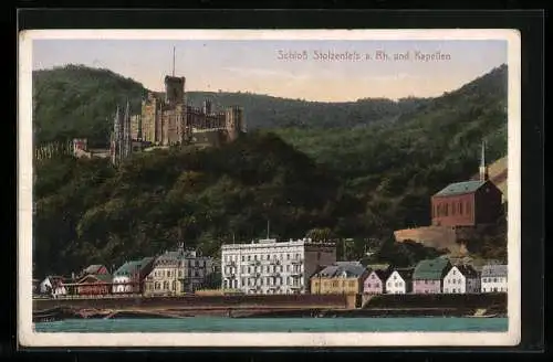 AK Stolzenfels a. Rh., Schloss Stolzenfels und Kapellen