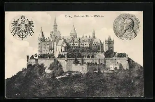 AK Zimmern, Burg Hohenzollern, das Siegel und das Wappen