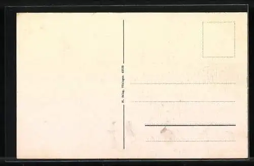 Künstler-AK Weinsberg, Die Belagerung der Burg Weibertreu durch Kaiser Konrad III. 1140