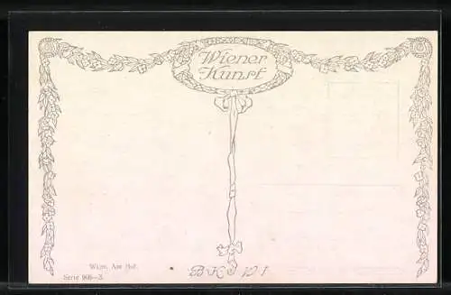 Künstler-AK Brüder Kohn (B.K.W.I) Nr. 908-3: Wien, Markt am Hof