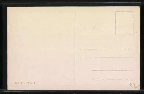 Künstler-AK Brüder Kohn (B.K.W.I) Nr. 327-1: Junges Paar im Bergidyll