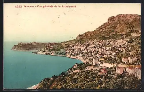 AK Monaco, Vue generale de la Principauté