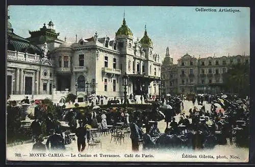 AK Monte-Carlo, Le Casino et Terrasses, Café de Paris