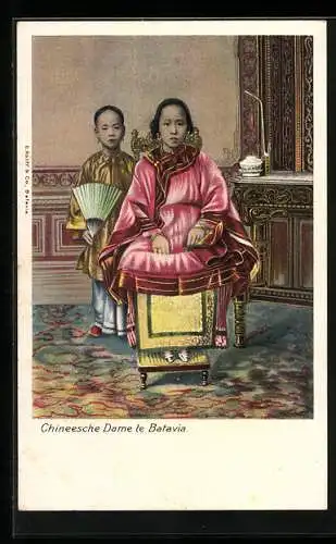 AK Chinesische Dame aus Batavia