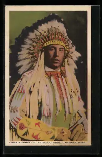 AK Canadian West, Chief Sunrise of the Blood Tribe