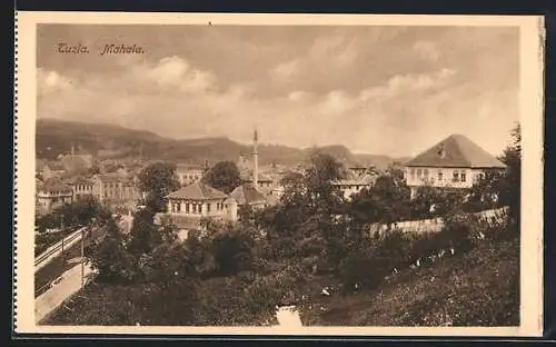 AK Tuzla, Mahala, Ortsansicht mit Bergpanorama