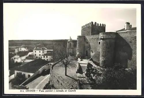 AK Óbidos, Vista parcial e entrada ao Castelo