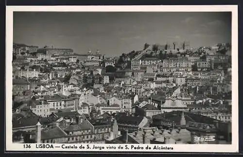 AK Lisboa, Castelo de S. Jorge visto de S. Pedro de Alcantara