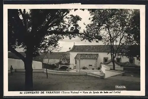 AK Convento de Varatojo, Torres Vedras, Vista de Igreja de lado sul