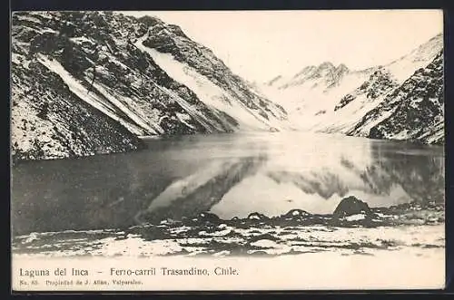 AK Laguna del Inca, Ferro-carril Trasandino, Panorama