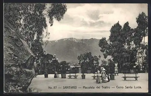 AK Santiago, Plazoleta del Teatro, Cerro Santa Lucia