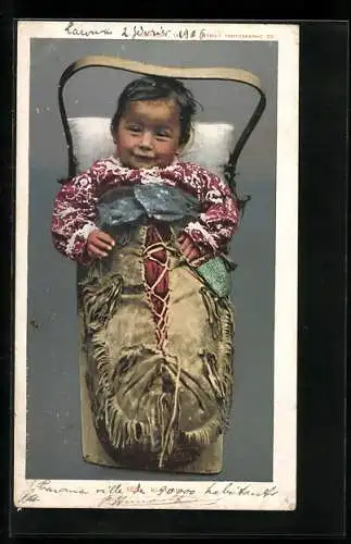 AK Happy native american baby