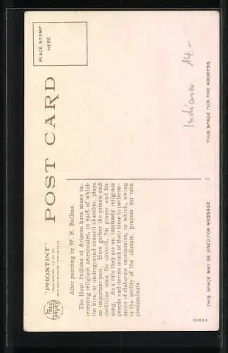 Künstler-AK Arizona, A song in the Kiva