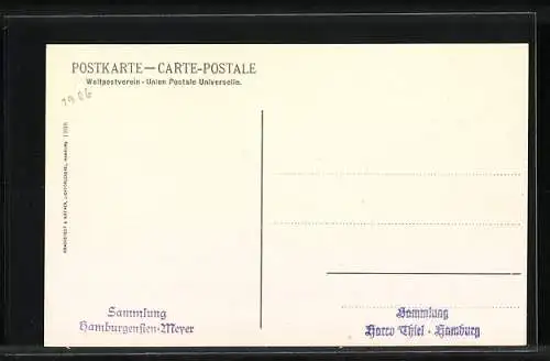 AK Hamburg-Uhlenhorst, Alsterpartie bei Bellevue