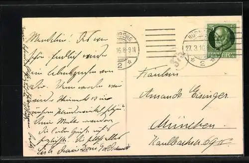 AK Nürnberg, Panoramablick über die Stadt