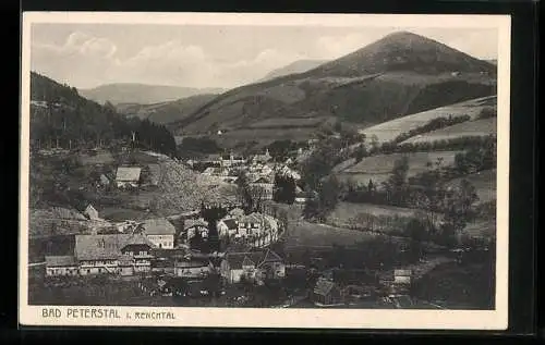 AK Bad Peterstal i. Renchtal, Gesamtansicht in der Hügellandschaft