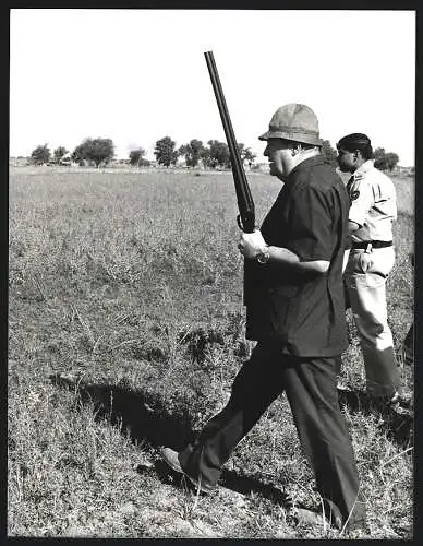 Fotografie Sven Simon, Bonn, Franz Josef Strauss bei der Jagd