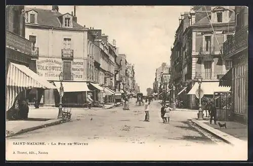 AK Saint-Nazaire, La Rue de Nantes