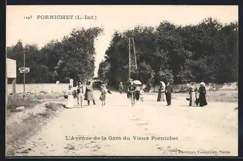 AK Pornichet, L`Avenue de la Gare du Vieux Pornichet