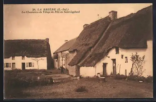 AK La Brière, Les Chaumières du Village du Pélo en Saint-Lyphard