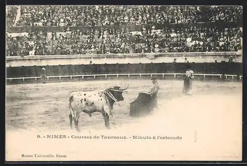 AK Nimes, Courses de Taureaux, Minuto à l`estocade