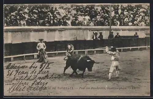 AK Course de Taureaux, Pose des Banderilles, deuxième phase