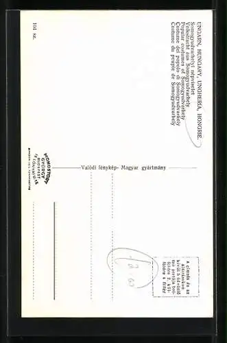 AK Ungarische Volkstracht aus Somogyudvarhely