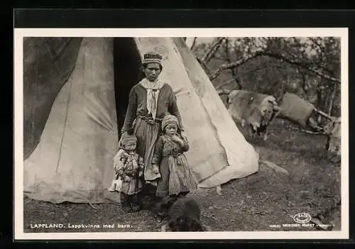 AK Lappland, Lappkvinna med barn