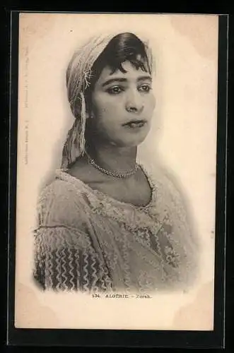 AK Algérie, Zorah, Portrait