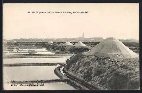 AK Batz-sur-Mer, Marais salants, Mulons de Sel, Salzberge an den Salzgärten