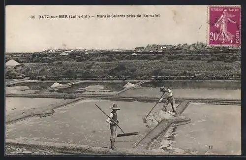 AK Batz-sur-Mer, Marais Salants près de Kervalet