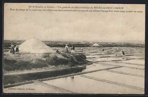 AK Bourg-de-Batz /Saillé, Vue générale des Marais Salants