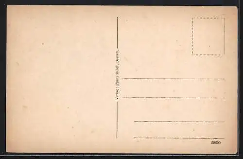 AK Dessau, Grosser Markt mit Anna-Liese-Haus und Fürst-Leopold-Denkmal (Der alte Dessauer)