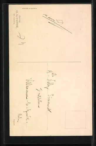 Künstler-AK M. Munk Nr. 721: Liebespaar im Park