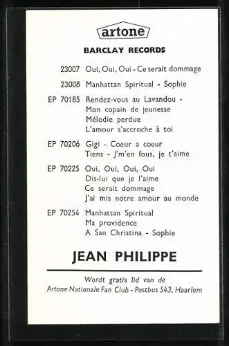 AK MusikerJean Philippe im Pullover