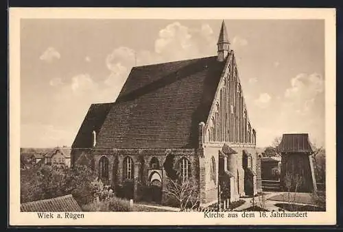 AK Wiek a. Rügen, Kirche aus dem 13. Jahrhundert