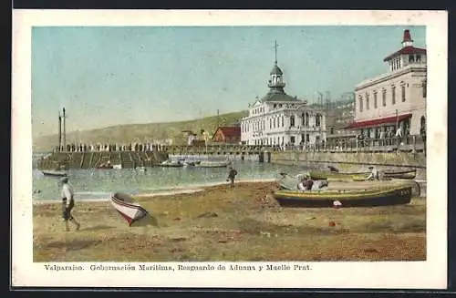 AK Valparaiso, Gobernación Maritima, Resguardo de Aduana y Muelle Prat.