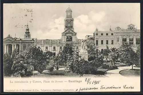 AK Santiago, La Intendencia y Correo, Plaza de Armas